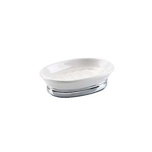 York Soap Dish White/Chrome